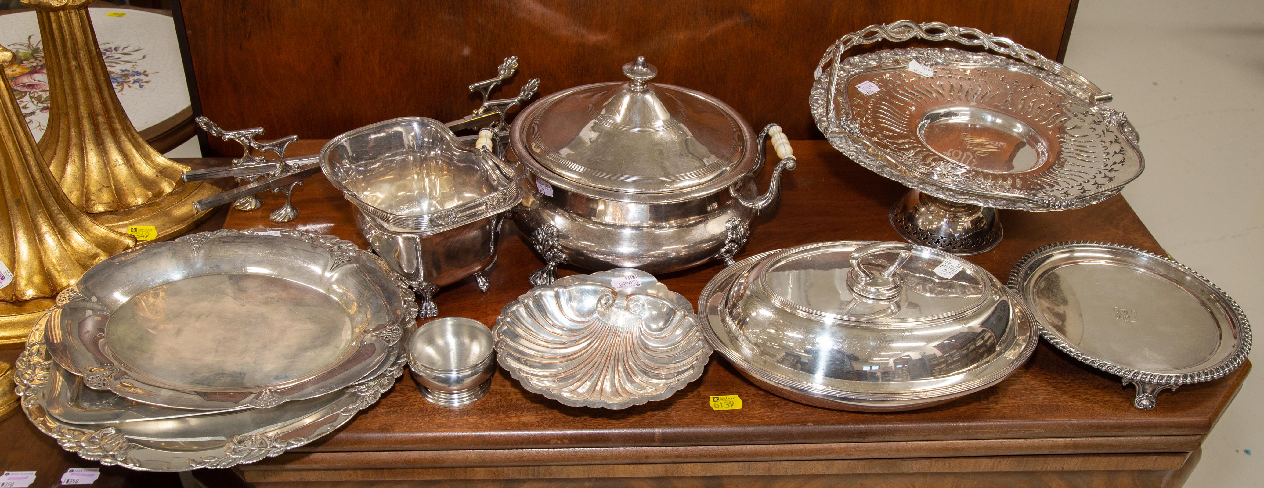 COLLECTION SILVER PLATED HOLLOWWARE