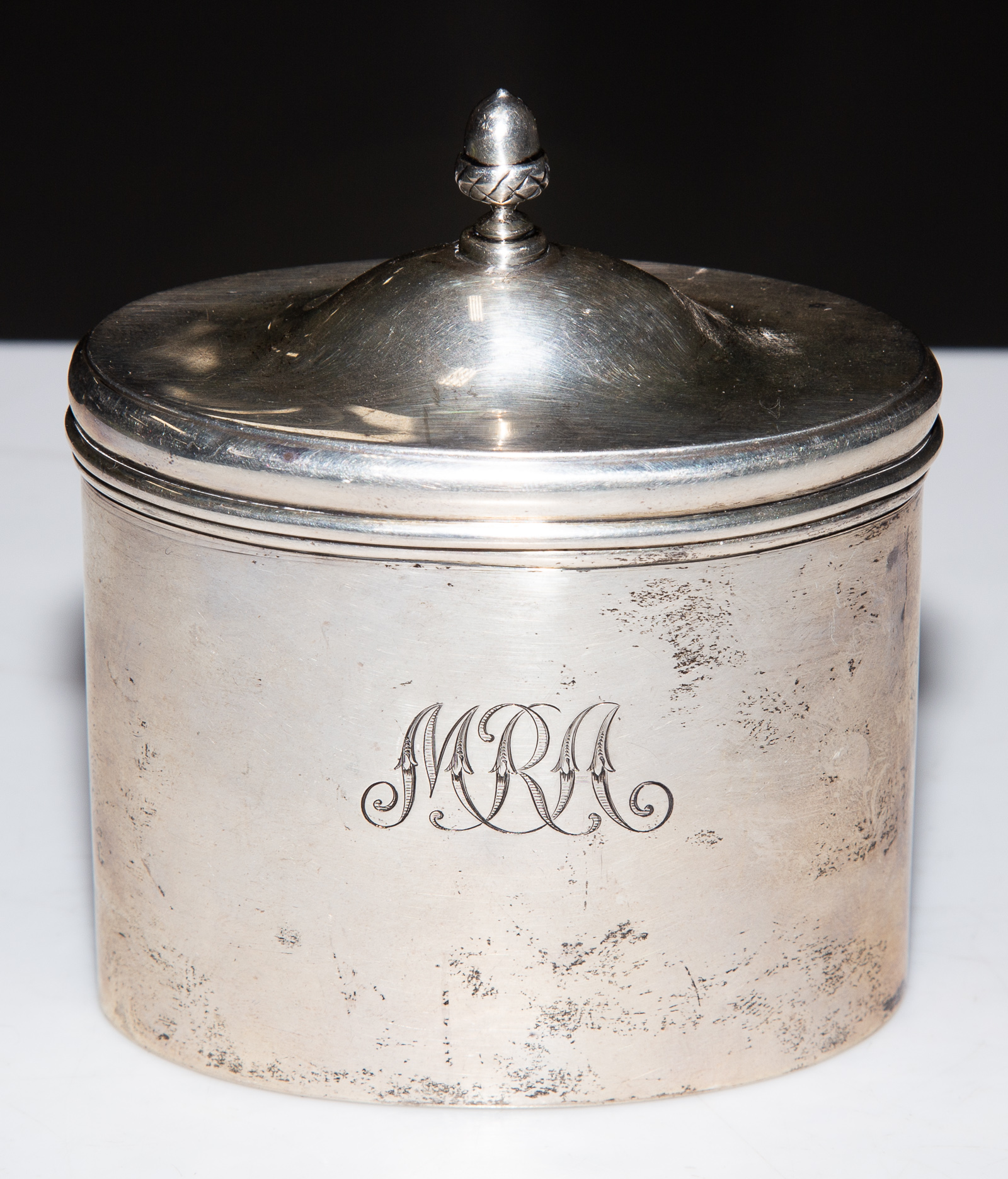 CURRIER ROBY STERLING TEA CADDY 310631