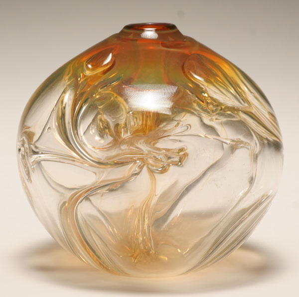 Paul Manners bulbous studio glass 4e70b