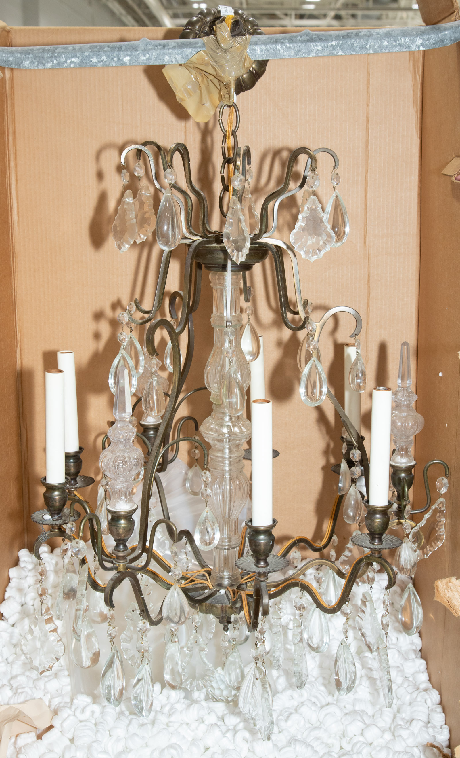 CRYSTAL BRONZE CHANDELIER Continental  310670