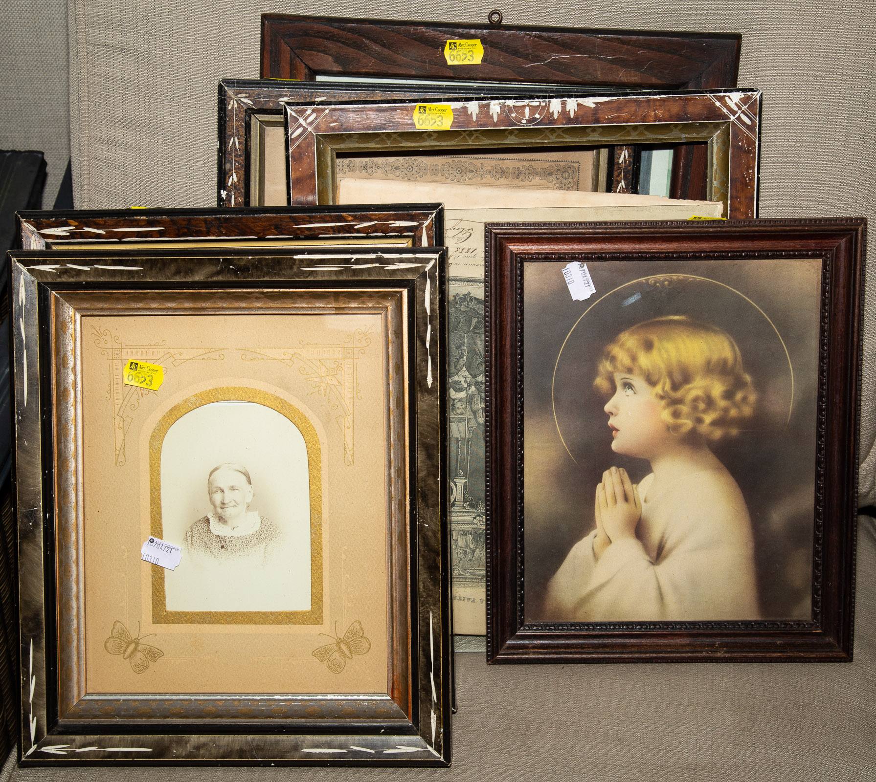 SIX FRAMED ITEMS Includes Baptism