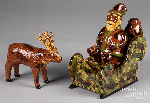 LESTER BREININGER REDWARE SANTA,