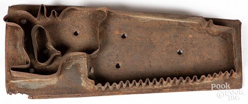 UNUSUAL TIN CARPENTERS HANDSAW