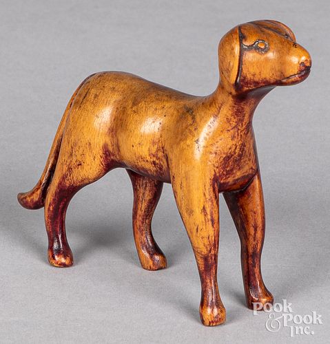 CARVED WHIMSICAL DOG 19TH C Carved 310747