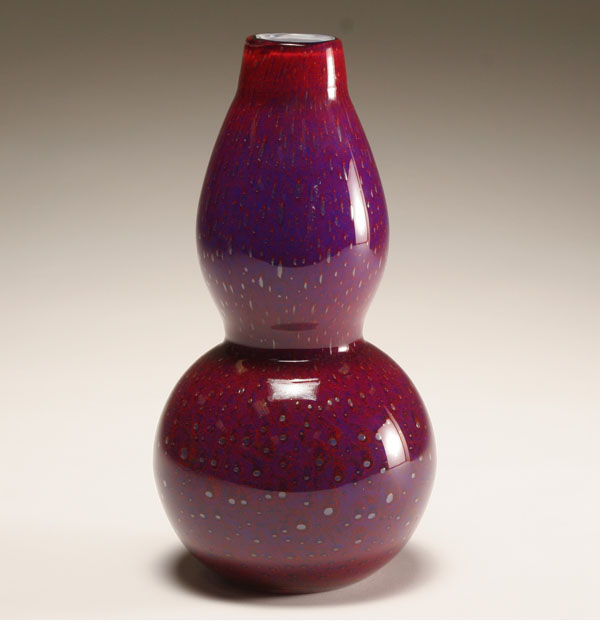 Contemporary purple studio glass