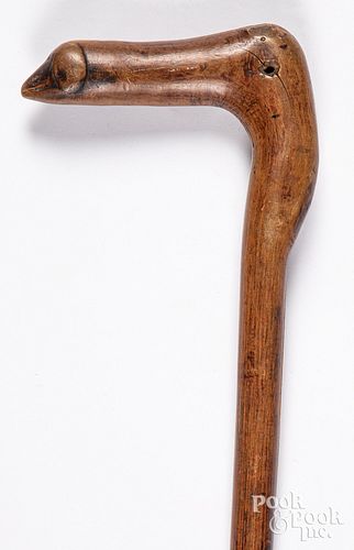 CARVED WALKING STICK 19TH C Carved 310751