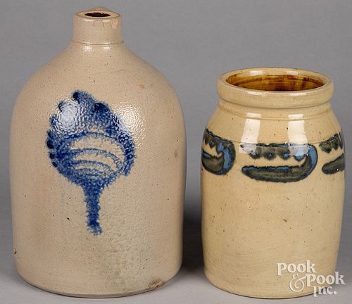 TWO PIECES OF STONEWARE    310788