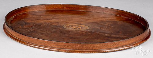 ENGLISH INLAID MAHOGANY TEA TRAY  310796