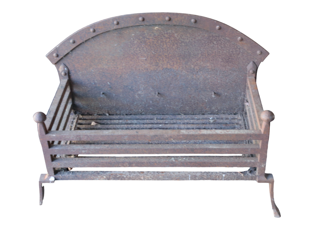 A CAST IRON FIRE GRATE 19th century,