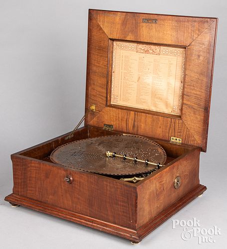 POLYPHON EXCELSIOR MUSIC BOX, 19TH C.Polyphon