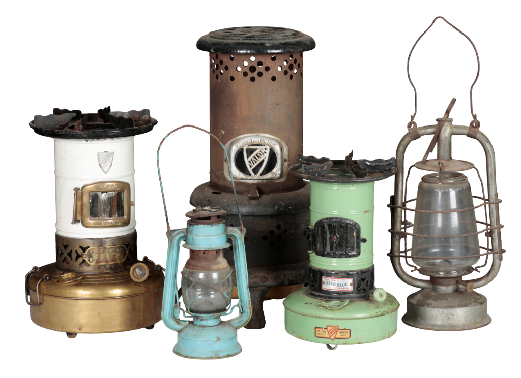 A GROUP OF THREE GAS STOVES including