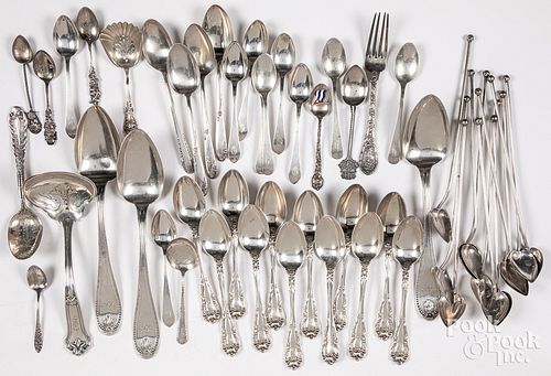 STERLING SILVER FLATWARE AND THREE 310807