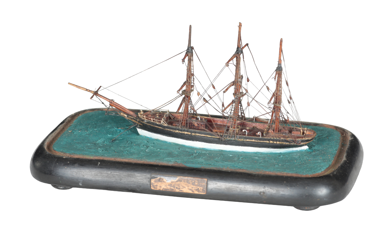 A LATE VICTORIAN DIORAMA OF A SHIP AT