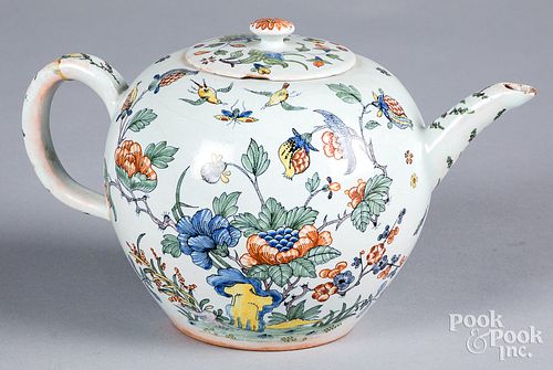 FRENCH FAIENCE TEAPOT, 19TH C.French