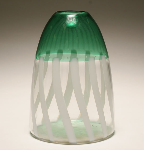 Chatham Glass tapered studio vase,