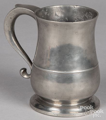 LARGE ENGLISH PEWTER MUG 18TH 310897