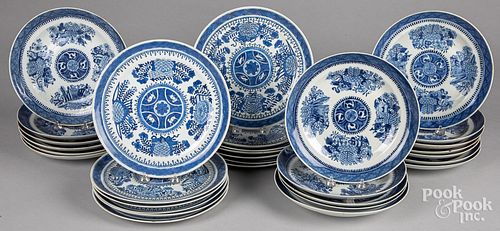 CHINESE EXPORT PORCELAIN BLUE FITZHUGH