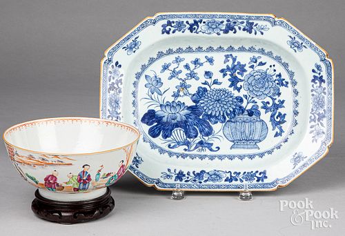 CHINESE EXPORT PORCELAIN PLATTER