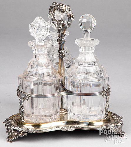 D G HOLY SHEFFIELD PLATED DECANTER 310936