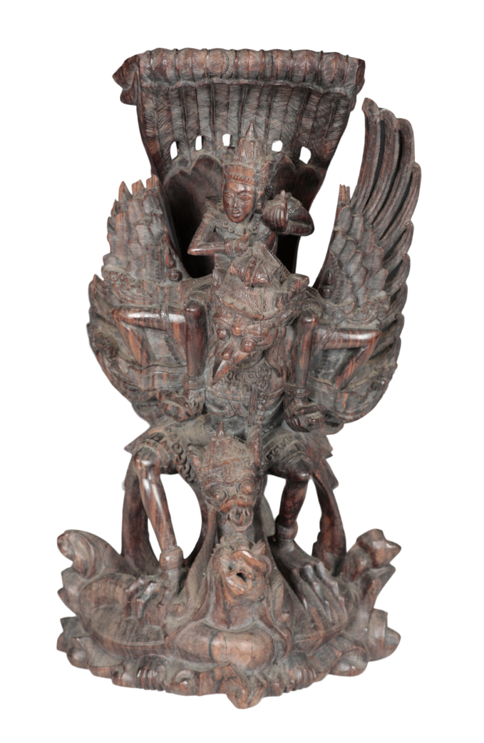 AN INDIAN HARDWOOD CARVING 19th