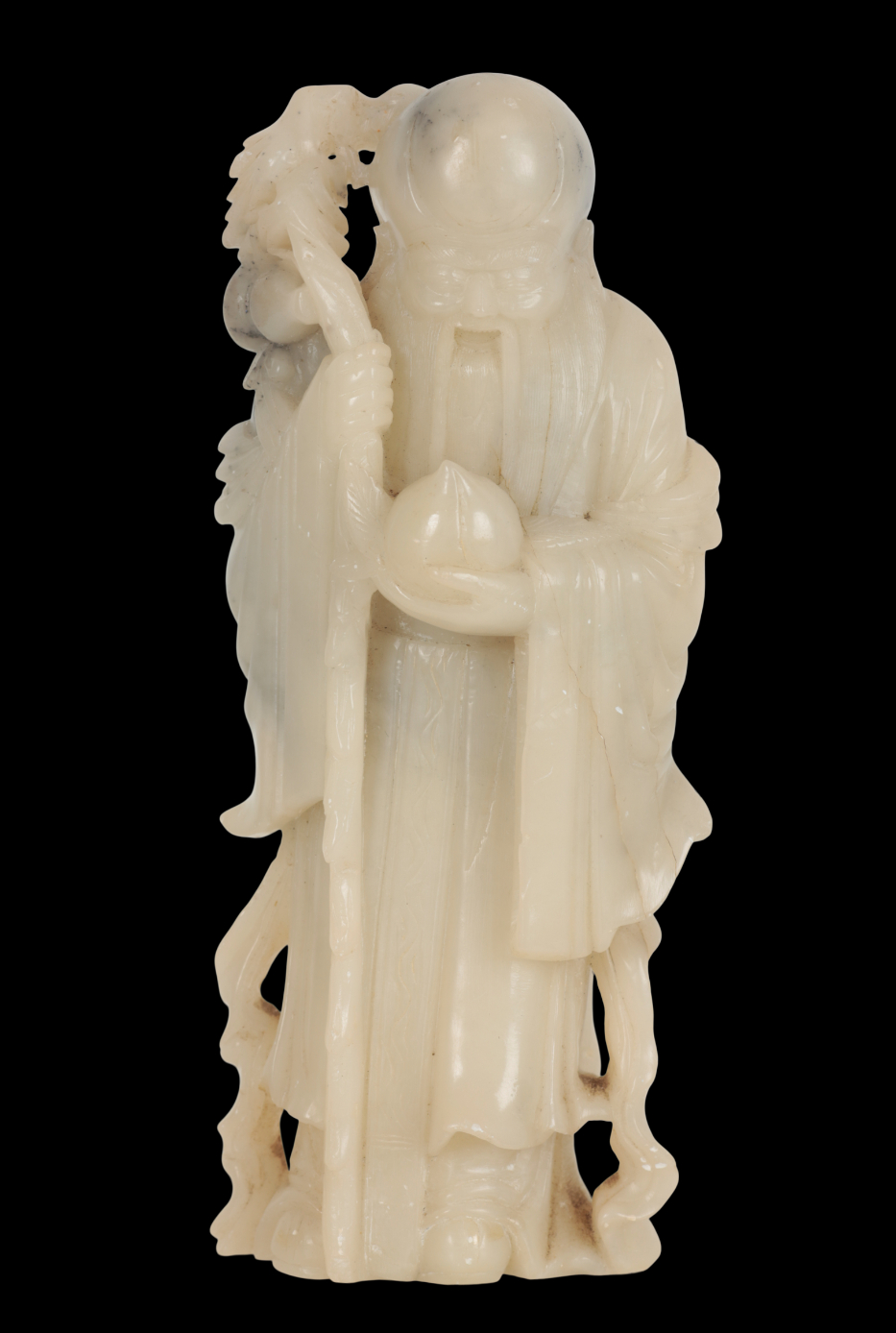 A CHINESE JADEITE FIGURE OF AN