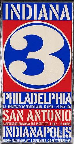 ROBERT INDIANA 3 POSTER SEPTEMBER 31099e