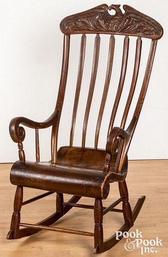 ROCKING CHAIR, 19TH C.Rocking chair,