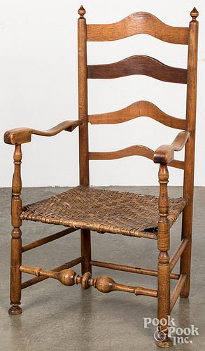 DELAWARE VALLEY LADDERBACK ARMCHAIR,