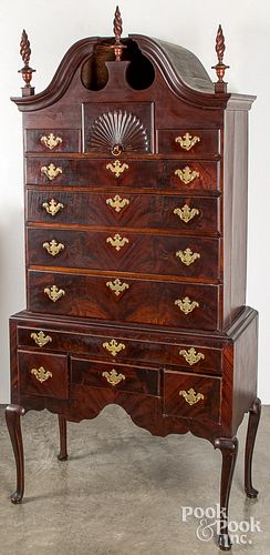 QUEEN ANNE STYLE MAHOGANY HIGH