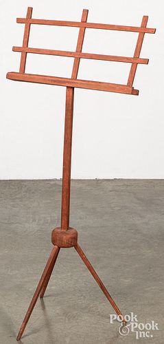 RED STAINED MUSIC STAND CA 1900Red 310a45