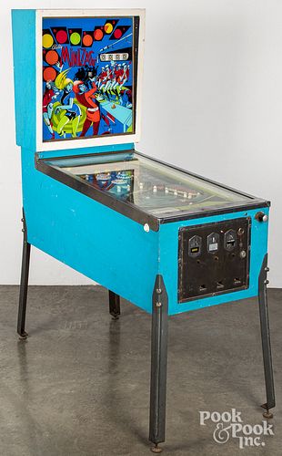 VINTAGE BALLY MINIZAG PINBALL MACHINE.Vintage