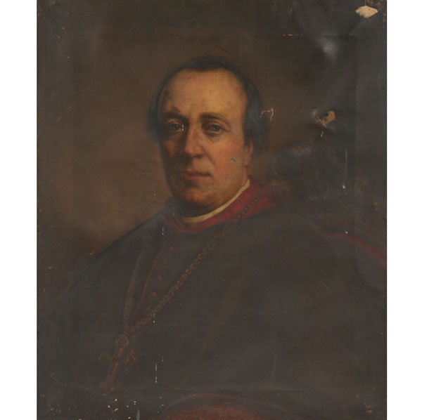 Antique portrait of a seated clerical