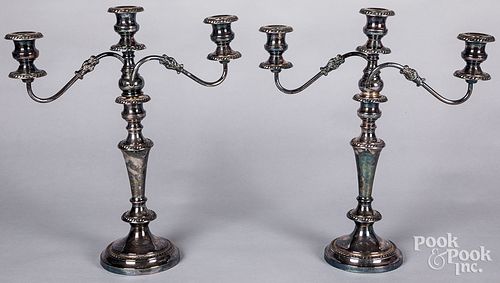 PAIR OF LARGE SHEFFIELD SILVER