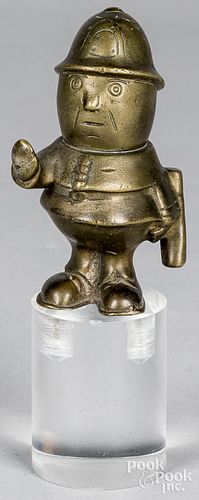 JOHN HASSAL BRONZE BOBBY MASCOTJohn