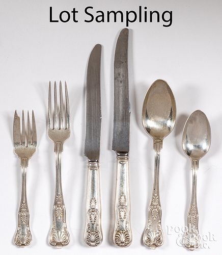 KINGS PATTERN STERLING SILVER FLATWARE 313210