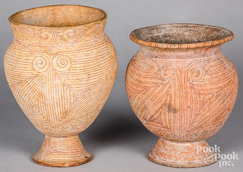 TWO CHINESE NEOLITHIC STYLE POTTERY