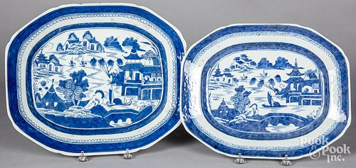 TWO CHINESE EXPORT PORCELAIN CANTON