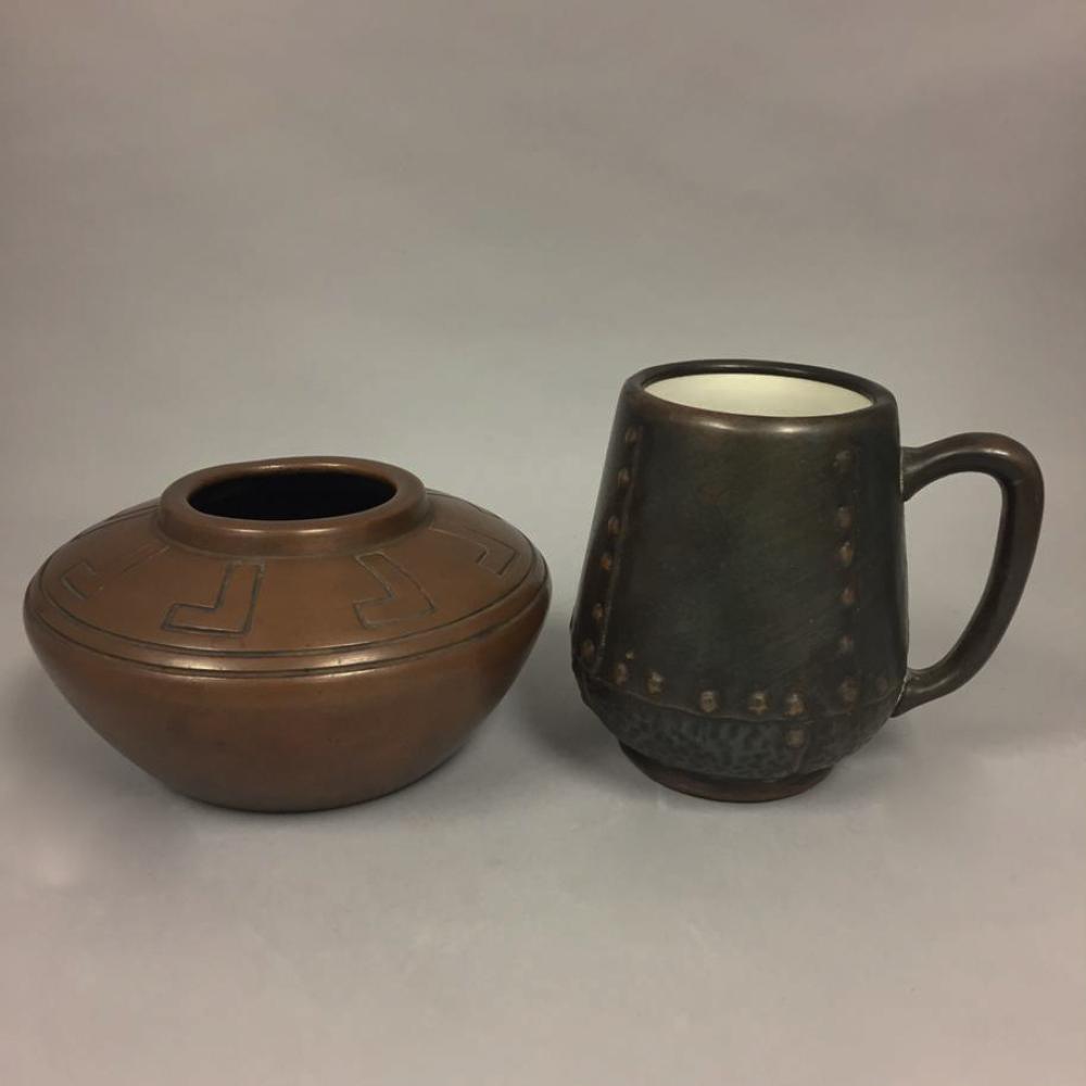 CLEWELL AND WELLER ART POTTERY COPPERWARE