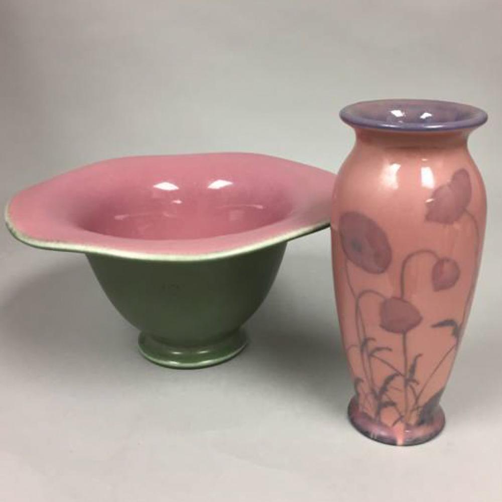 ROOKWOOD ART POTTERY BOWL AND A