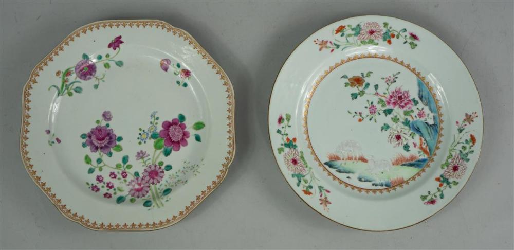TWO CHINESE FAMILLE ROSE DISHES  313345