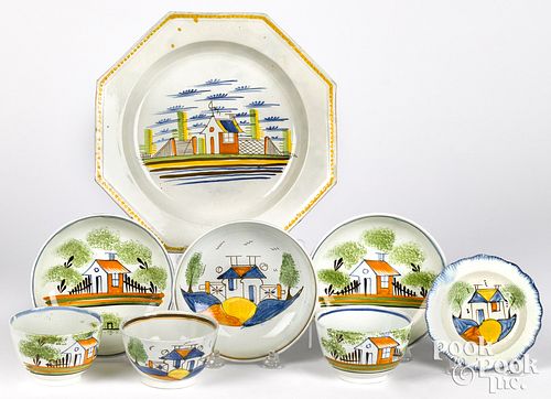 GROUP OF PEARLWAREGroup of pearlware 3133e7