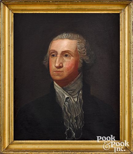 OIL ON CANVAS PORTRAIT OF GEORGE 31340f