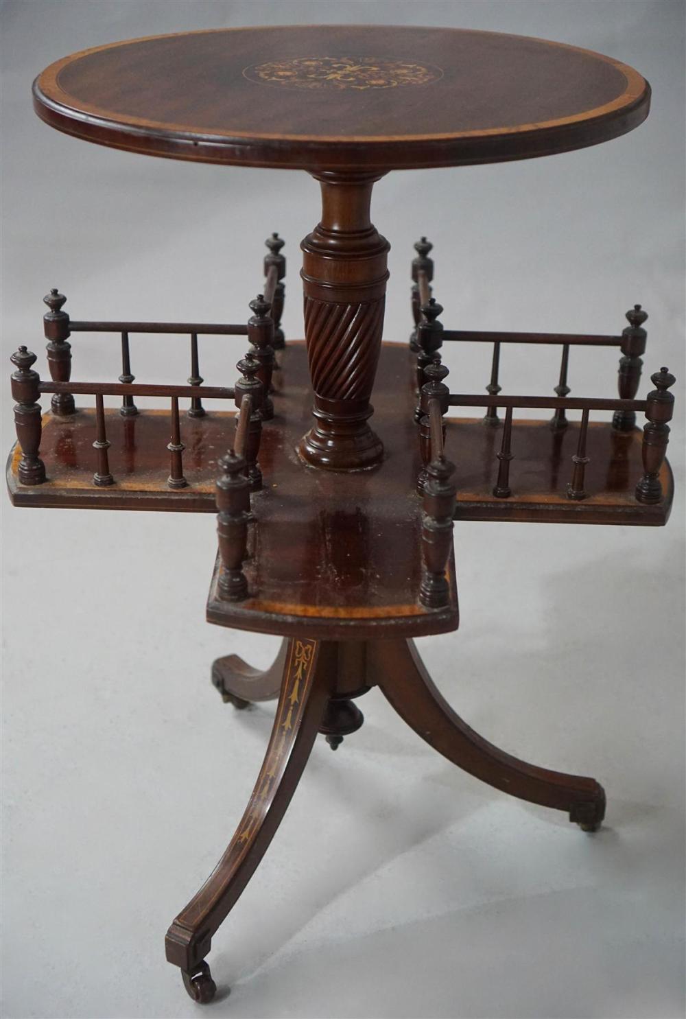 VICTORIAN MAHOGANY CIRCULAR REVOLVING 313472