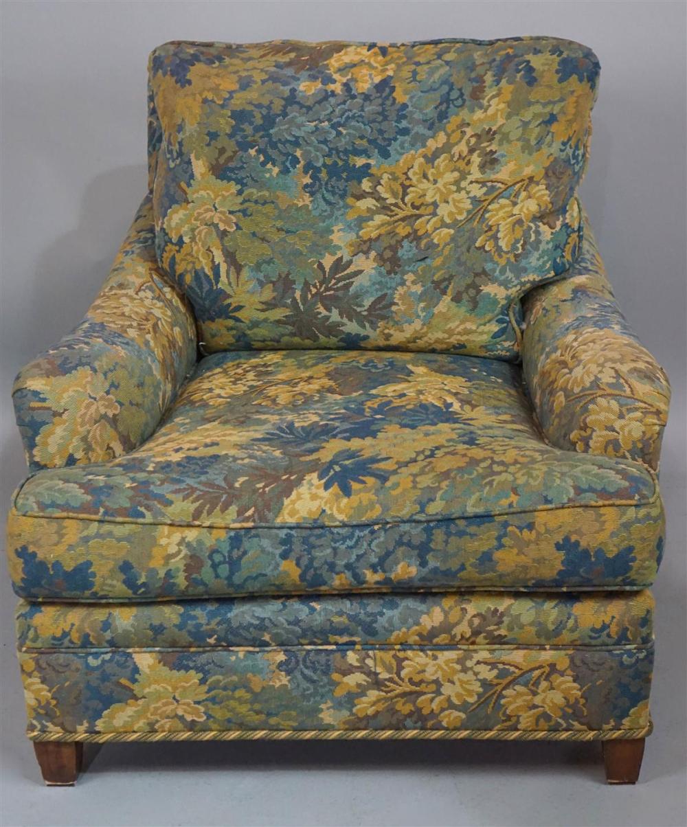 UPHOLSTERED CLUB CHAIR, PROBABLY