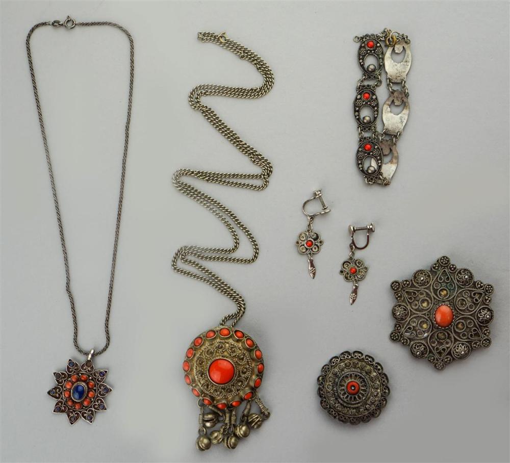 COLLECTION OF VINTAGE SILVER WIREWORK