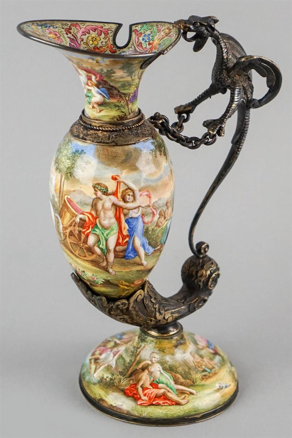 VIENNESE ENAMEL SILVER GILT MINIATURE 3134fa