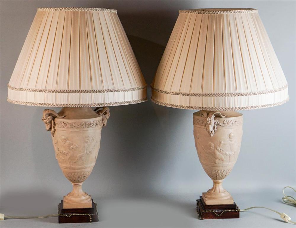 PAIR OF NEOCLASSICAL STYLE FAUX 313531