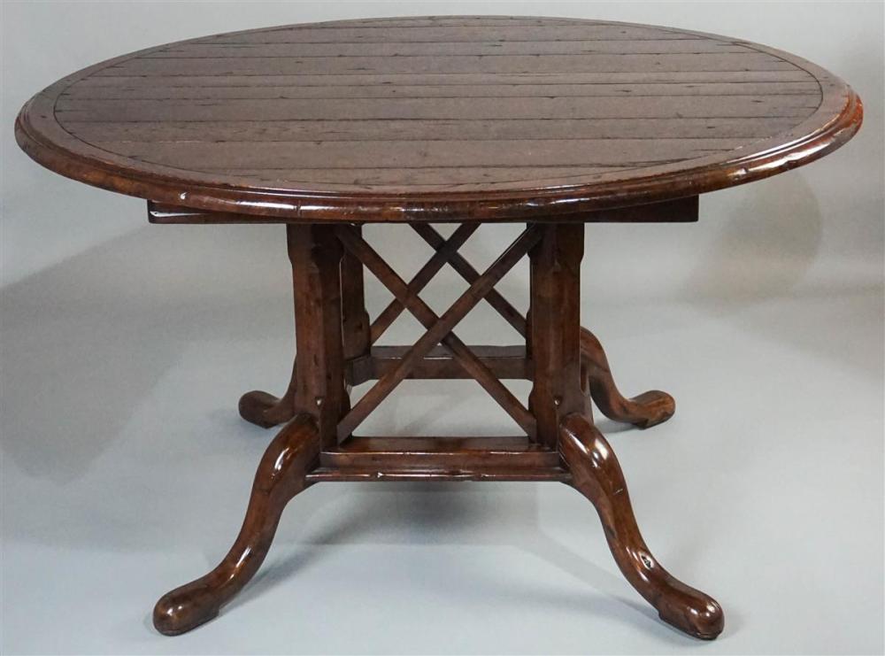 GUY CHADDOCK OVAL OAK PLANK DINING