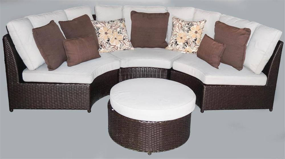 OUTDOOR ALL WEATHER CURVED SECTIONAL 313581