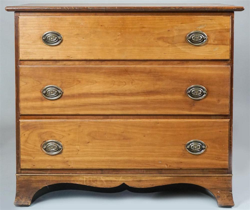 CHIPPENDALE STYLE CHERRYWOOD CHEST